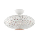 Harley Cross 1 Light 15.88 Inch Wide Semi Flush Mount by Bailey Street Home - 218-BEL-939458