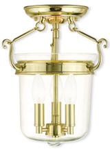 Leeds Loan 3 Light 10.5 Inch Wide Semi Flush Mount by Bailey Street Home - 218-BEL-476859
