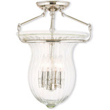 Tennyson Haven 4 Light 14 Inch Wide Semi Flush Mount by Bailey Street Home - 218-BEL-476893