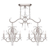 Woodford Pastures 8 Light Small Linear Chandelier by Bailey Street Home - 218-BEL-51007