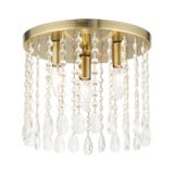Alnwick Crescent 3 Light 11 Inch Wide Flush Mount by Bailey Street Home - 218-BEL-1012053