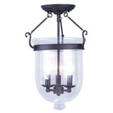 Warrington South 3 Light 12 Inch Wide Flush Mount by Bailey Street Home - 218-BEL-397130