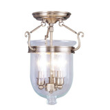 Warrington South 3 Light 14 Inch Length Flush Mount by Bailey Street Home - 218-BEL-1029761