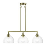 Victorian Road 3 Light Minimalistic Linear Chandelier by BSH - 218-BEL-1305728