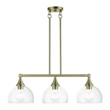 Victorian Road 3 Light Minimalistic Linear Chandelier by BSH - 218-BEL-1305728