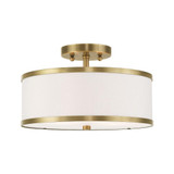 Newcomen Grove 2 Light 13 Inch Wide Semi Flush Mount by Bailey Street Home - 218-BEL-540083