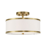 Newcomen Grove 2 Light 13 Inch Wide Semi Flush Mount by Bailey Street Home - 218-BEL-540083