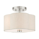 Horsley Cloisters 2 Light 11 Inch Semi Flush Mount by Bailey Street Home - 218-BEL-1012245
