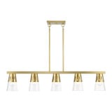 Dolphin Hey 5 Light Modern Linear Chandelier by Bailey Street Home - 218-BEL-1305733
