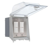 Dual Duplex Switch Weatherproof Surface Mount and Gang Box by BSH - 2573-BEL-1317026