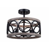 Cleveland Place 3 Light 15 Inch Wide Semi Flush Mount by Bailey Street Home - 2595-BEL-1292701