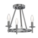 Sapello 3 Light 13 Inch Wide Semi Flush Mount by Bailey Street Home - 2605-BEL-1327637