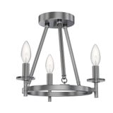 Sapello 3 Light 13 Inch Wide Semi Flush Mount by Bailey Street Home - 2605-BEL-1327637