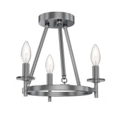 Sapello 3 Light 13 Inch Wide Semi Flush Mount by Bailey Street Home - 2605-BEL-1327637