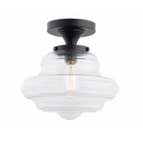 Dunster Heath 1 Light 12 Inch Wide Semi Flush Mount by Bailey Street Home - 2595-BEL-1292707