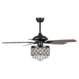 Glimmer Grove 5 Blade Ceiling Fan with Light Kit 52 Inch Wide by BSH - 2615-BEL-1375966