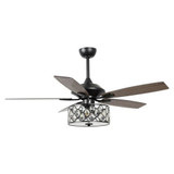Glowthorne Gardens 5 Blade Ceiling Fan with Light Kit 52 Inch Wide by BSH - 2615-BEL-1375965
