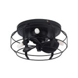 3 Blade Caged Small Ceiling Fan with Light Kit 12.2 Inch by BSH - 2615-BEL-1376046