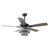 Lumaria Loop 5 Blade Crystal Ceiling Fan with Light Kit 52 Inch by BSH - 2615-BEL-1375964