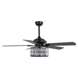 Aureole Avenue 5 Blade Crystal Ceiling Fan with Light Kit 52 Inch by BSH - 2615-BEL-1375986