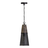 1 Light Industrial Small Pendant 18.5 Inch Tall by Bailey Street Home - 309-BEL-990164