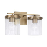 Fitzwilliam Haven 2 Light Bath Vanity 9 Inch Tall and 14.5 Inch Wide by BSH - 309-BEL-1365226