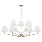 Palm Leys 9 Light Chandelier 22.25 Inch Tall and 45 Inch Wide by BSH - 309-BEL-1365288