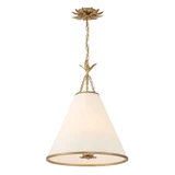 Broche 4 Light Pendant 22.75 Inch Tall and 18 Inch Wide by Crystorama - 564