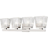 Two Ways Close 4 Light Vanity Light 29 Inch Wide by Bailey Street Home - 372-BEL-1096907