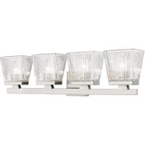 Two Ways Close 4 Light Vanity Light 29 Inch Wide by Bailey Street Home - 372-BEL-1096907