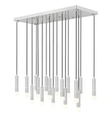 Grebe Side 17 Light Linear Chandelier 11 Inch Tall and 18 Inch Wide by BSH - 372-BEL-1374819