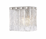 Glacier 1 Light Wall Sconce 7 Inch Tall and 7.75 Inch Wide by Z-Lite - 1943-1S
