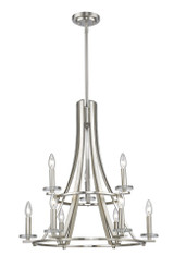 Hartington Down 9 Light Medium Chandelier by Bailey Street Home - 372-BEL-495422