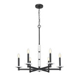 Clay Las 6 Light Chandelier 29 Inch Tall and 28 Inch Wide by BSH - 372-BEL-1374832