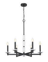 Clay Las 6 Light Chandelier 29 Inch Tall and 28 Inch Wide by BSH - 372-BEL-1374832