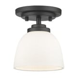 Hall Cliffe Rise 1 Light Steel Flush Mount by Bailey Street Home - 372-BEL-495537