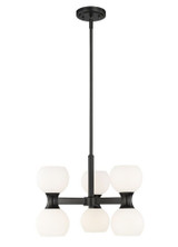 Lilac Crescent 6 Light Chandelier 12.75 x 18 Inches Wide by BSH - 372-BEL-1298329