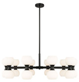 Lilac Crescent 20 Light Chandelier 12.75 x 42 Inches Wide by BSH - 372-BEL-1298326