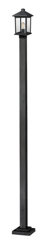 Fisher Fold 1 Light Outdoor Post Mount Lantern 9.25 x 109.38 Inches by BSH - 372-BEL-457458