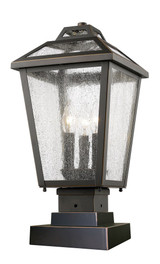 Charter Meadow 3 Light Outdoor Square Pier Mount 9 x 18.5 Inches by BSH - 372-BEL-464606