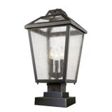 Charter Meadow 3 Light Outdoor Square Pier Mount 11 x 21.5 Inches by BSH - 372-BEL-464612
