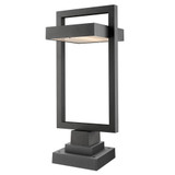Geometric 12W 1 LED Outdoor Square Pier Mount Lantern by BSH - 372-BEL-689186