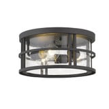 Brick Kiln Downs 3 Light 12 Inch Wide Flush Mount by Bailey Street Home - 372-BEL-856822