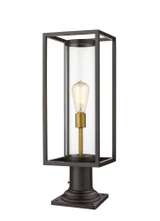 Newby Head 1 Light Outdoor Pier Mount 23.75 Inch Tall by Bailey Street Home - 372-BEL-937862