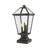 Keats Cloisters 3 Light Outdoor Square Pier Mount by Bailey Street Home - 372-BEL-1002093