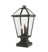 Keats Cloisters 3 Light Outdoor Square Pier Mount by Bailey Street Home - 372-BEL-1002093