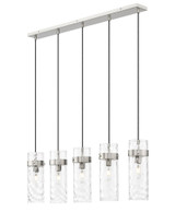Robinson Down 5 Light Linear Chandelier 15 Inch Tall X 5.25 Inch Wide by BSH - 372-BEL-1365432