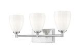 Wessex Top 3 Light Bath Vanity 10 Inch Tall and 24 Inch Wide by BSH - 372-BEL-1374896