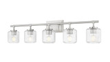 Leman Road 5 Light Bath Vanity 9 Inch Tall and 42 Inch Wide by BSH - 372-BEL-1363483