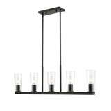 Apsley Fields 5 Light Linear Chandelier 12 Inches Tall and 5 Inches Wide by BSH - 372-BEL-1341045